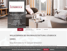 Tablet Screenshot of loesbrock-raumausstattung.de